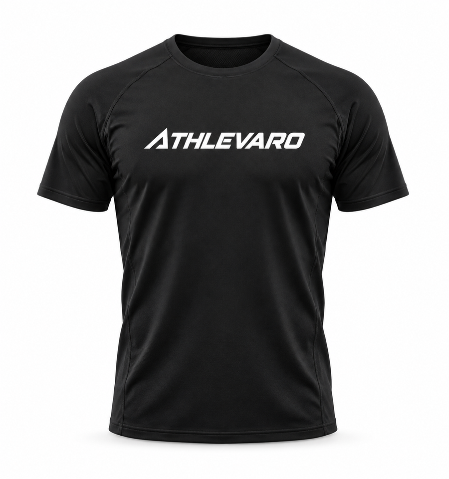 ATHLEVARO Black Training T-Shirt